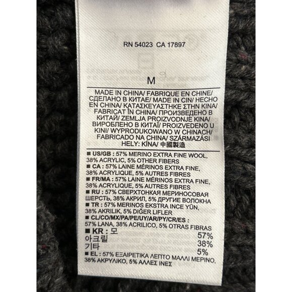 Banana Republic Heritage Shawl Collar Chunky Knit Nordic Alpine Winter Sweater - Picture 5 of 6